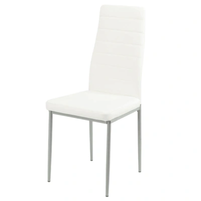 Jídelní židle FADILA bílá/šedá