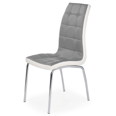 Jídelní židle SCK-186 šedá/bílá