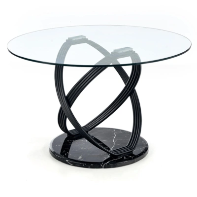 Jídelní stůl UPTACU sklo/černá